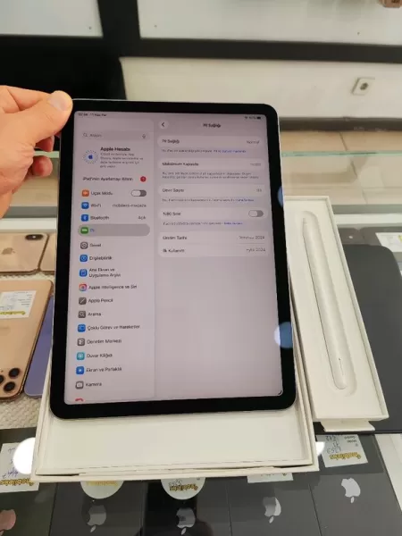 Apple iPad Air M2 128GB Gri - Kutu & Kılıf Hediyeli Görseli - 2