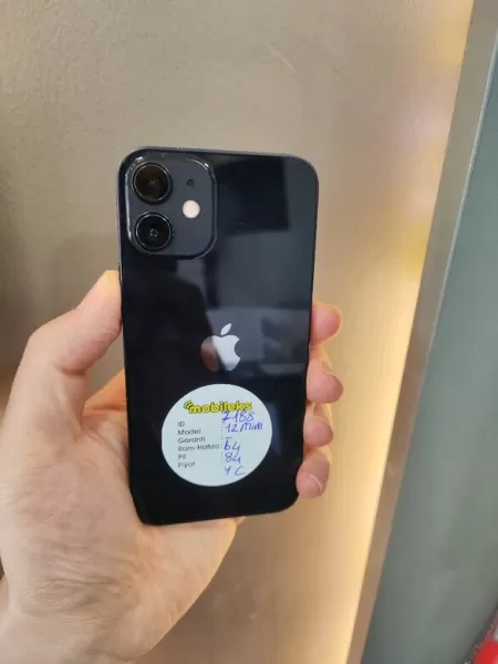 Sorunsuz Full Orijinal iPhone 12 Mini 64 GB Pil 84 - İkinci El