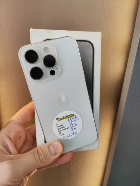 Kutulu Sorunsuz Full Orijinal iPhone 15 Pro 128 GB - İkinci El