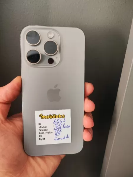 Apple iPhone 15 Pro 128 GB Natürel Titanyum - 2 Ay Garantili - İkinci El