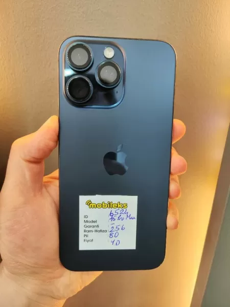 Apple iPhone 15 Pro Max 256GB Mavi - Pil %89 (Sıfır Gibi) - İkinci El