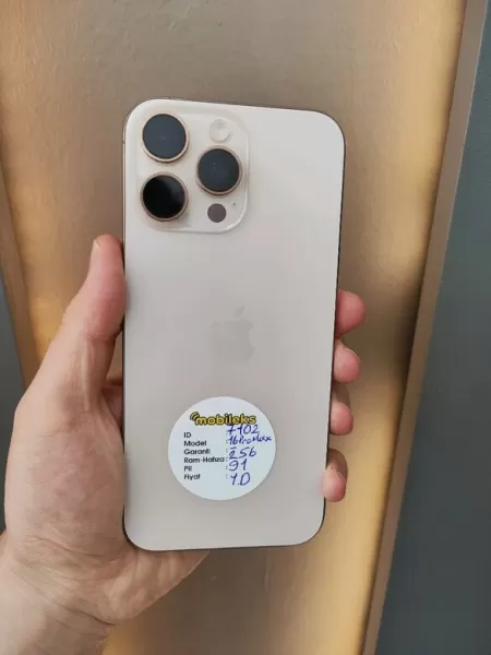 İkinci El iPhone 16 Pro Max 256 GB Çöl Titanyum - İkinci El