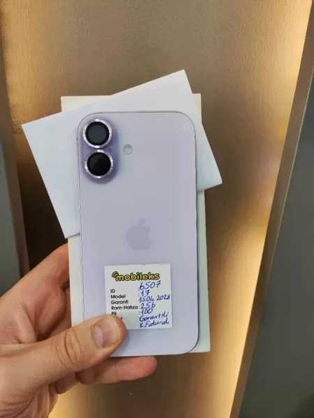 Apple iPhone 17 256 GB Lavanta - 22 AY GARANTİLİ - İkinci El