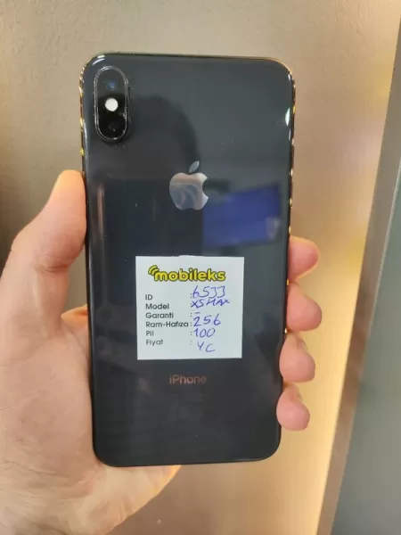 Apple iPhone XS Max 256GB Gri - Pil %100 (İkinci El) Görseli - 1